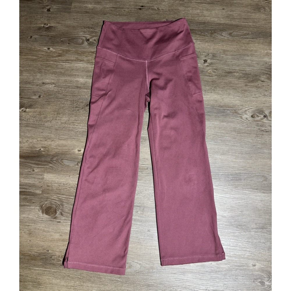 Jockey Womens XS Pink High Rise Bootcut Yoga Pants Leggings Pockets